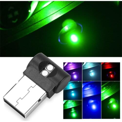 1Pcs USB LED Colorful Light Car Interior Atmosphere Lamp For ALFA ROMEO giulietta mito 147 186 dacia duster LADA KIA