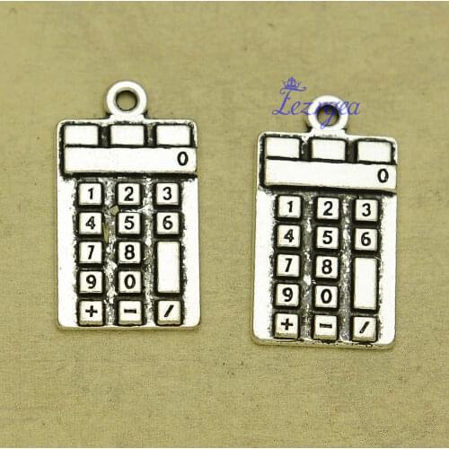20pcs/lot--23x13mm, Antique silver plated Calculator charms,DIY supplies,Jewelry accessories