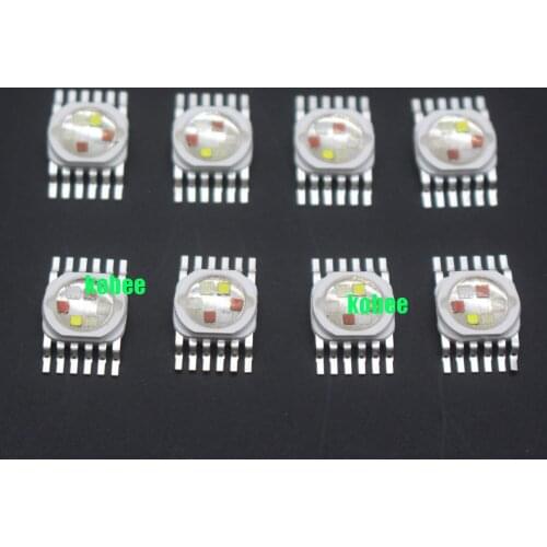 20PCS Stage Lighting RGBW (RGB+W+UV) 4*5W 15W LED Lamp Emitter Diodes For Stage Lighting High Power LED 45mil Epistar LED Chip