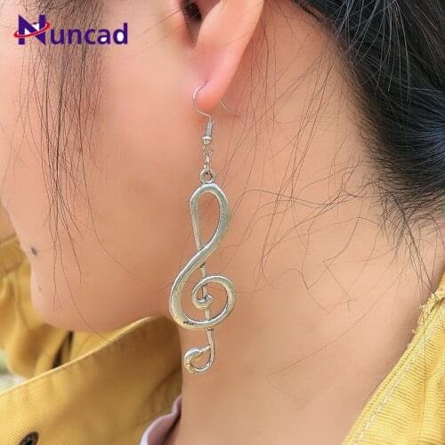2020 Retro Exaggerated Music Rune Large Note Style Trend Earrings Party Dating Dinner Womans Earrings