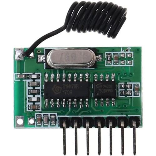 AK-06C Wireless Wide Voltage Coding Transmitter Decoding Receiver 4 Channel Output Module for 315/433Mhz Remote Control