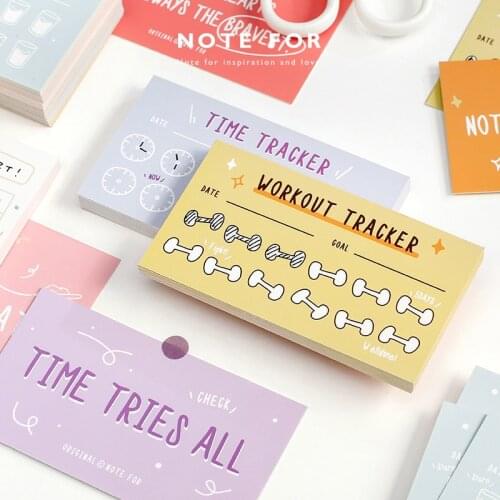 30 Sheets Small Habit Series Memo Pad Journal Decoration Material Paper Weekly Diary planner Reading journal Memo Stationery