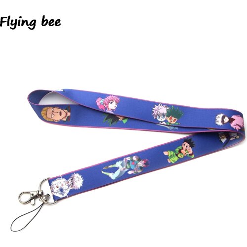Flyingbee Keychain lanyard Badge Lanyards Mobile Phone Rope Keyring Key Lanyard Neck Strap Accessories X0131