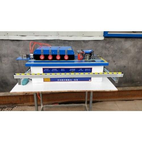 Woodworking edge banding machine can be used for straight line, curve + polishing + edge trimming machine