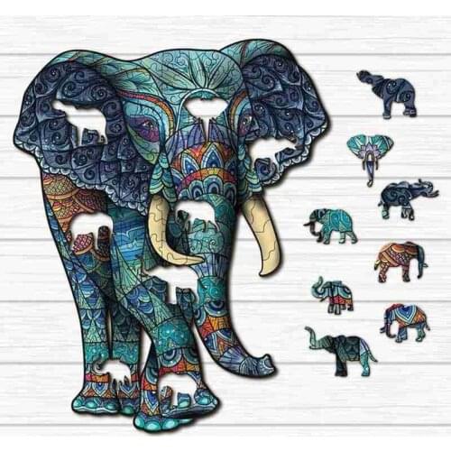 Dinosaur Wooden Jigsaw Puzzle Toy Wooden Puzzles For Adults Kids Christmas Gifts Educational Games Toys Butterfly Wooden Puzzle