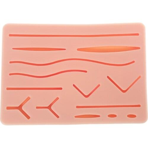 F3MA Reusable Nurse Training Suture Pad Model Silicone Human Skin Suture Training Pad