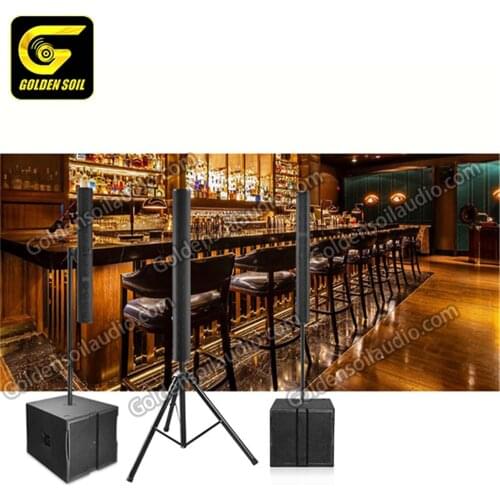 MA12EX column speaker 12 pcs 2.27 inch loudspeaker KA15A single 15 inch active subwoofer active pa system