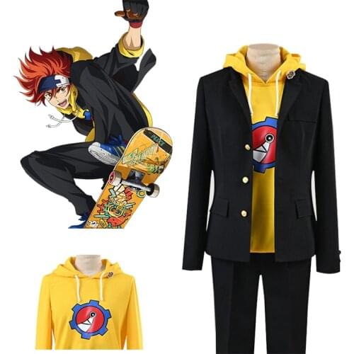 Anime SK EIGHT SK8 Cosplay Costume Kyan Reki Hoodies Kyan Reki Set clothes DOPE SKETCH Costume for Women Men