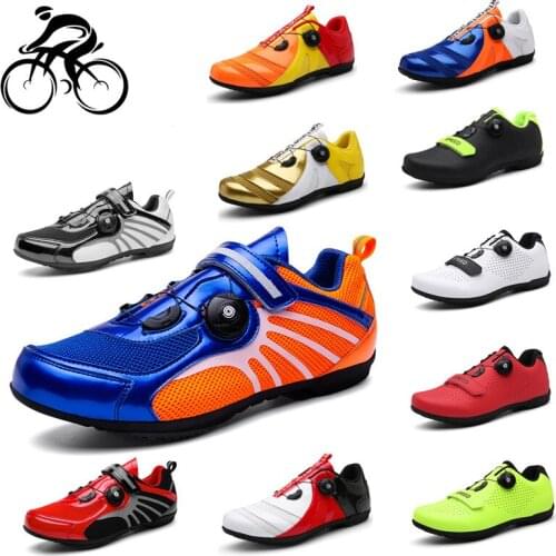 No-Locking Cycling Shoes Mtb Men Sneakers Women Bicycle Shoes Racing Mountain Bike Professional Self-locking Breathable Shoes
