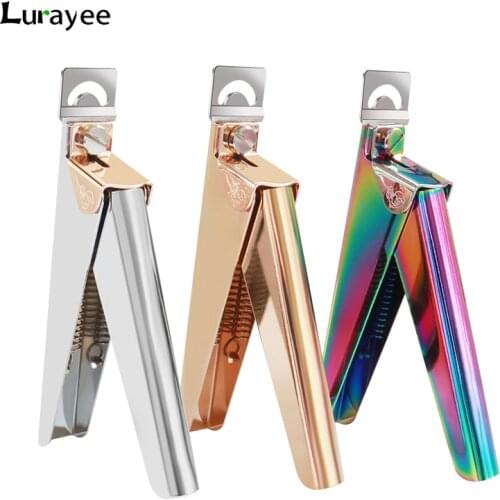 Lurayee Acrylic Fake False Nail Tip Clipper Artificial Cutter Trimmer Pedicure Sharp Blade Clip Nail Art Manicure Tools