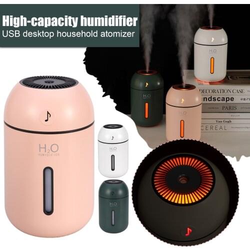 USB Small Humidifier Home Office Desktop Plus Aromatherapy Air Moisturizing Humidifier Incense Burners 2020 New Arrival FN70