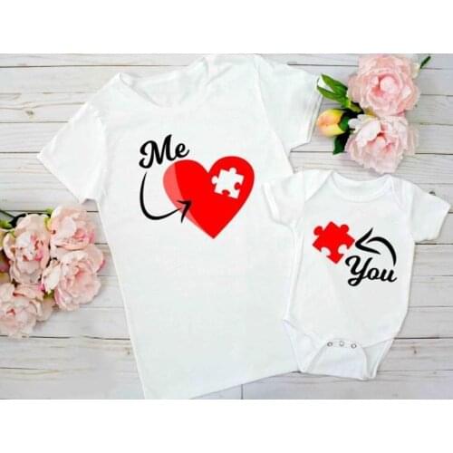 Cute Mom and Baby Matching Set Mommy and Me Shirt Valentines Day Tee Mommys Heart Mom and Son Daughter Matching Tee