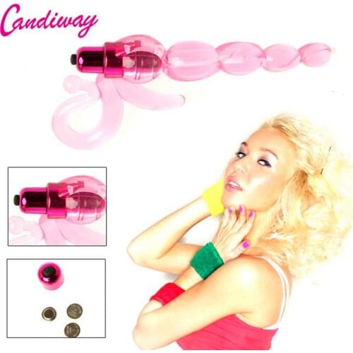 Powerful Beads triple vibrator waterproof anal plug Massage masturbation Vibrating G-spot Stimulation Adult Sex Toy For Women