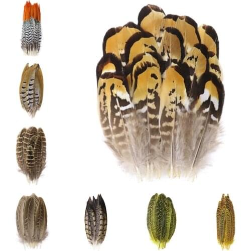 5-12 Inches Natural Pheasant Feathers For Diy Jewelry Making Decor Accessories Rooster Chicken Feather Crafts Plume 10PCS/lot
