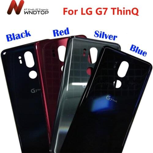 Original Glass For LG G7 ThinQ Battery Cover Door G710 Rear Housing Back Case With Adhesive Replacement Part For G7 One G7 Fit
