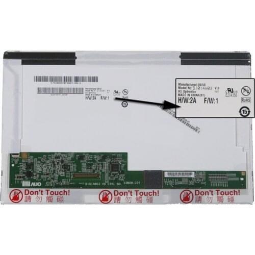 Original Grade A+ LTN101NT02 N101L6-L02/01 LP101WSA B101AW03 V.0/1 For HP Mini 210 110 200 5103 5101 5102 311 2140 1065TU