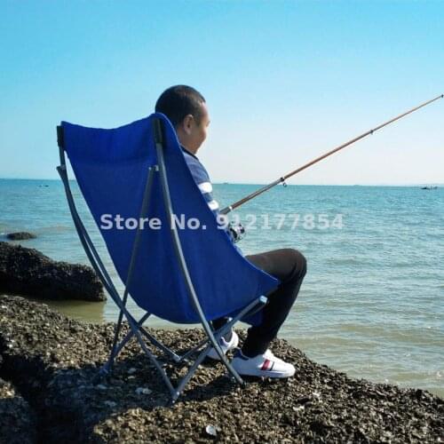 Outdoor portable leisure folding moon chair camping barbecue fishing stool director lunch break art chair self-driving tour