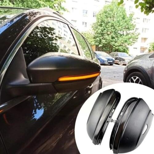 LED Side Wing Dynamic Turn Signal Light Rearview Mirror CC Indicator Euro For VW B7 Scirocco MK6 Beetle PR F4A5