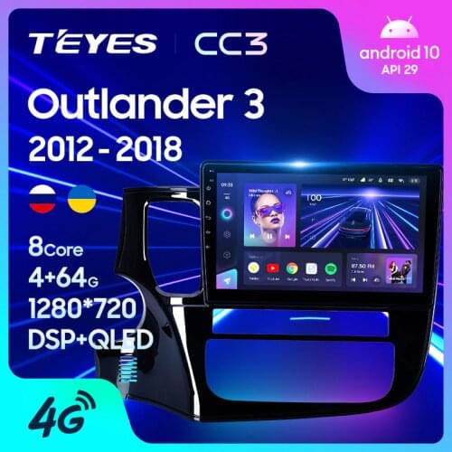 TEYES CC3 For Mitsubishi Outlander 3 GF0W GG0W 2012 - 2018 Car Radio Multimedia Video Player Navigation stereo No 2din 2 din DVD