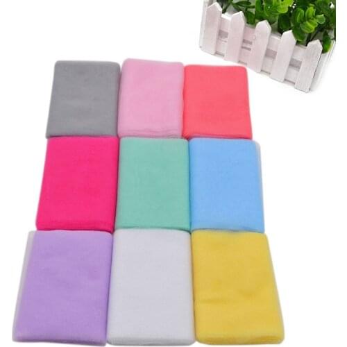 10cm*5m Tulle Roll Spool Fabric Baby Shower Tutu Skirt Gift Craft Supplies Party Bow Romantic Wedding Party Table Decoration