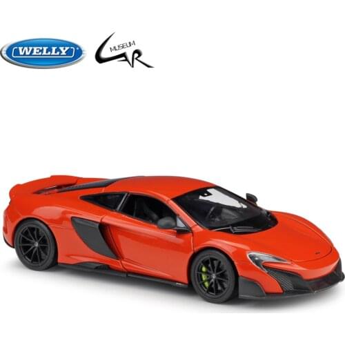 Welly 1:24 Scale Diecast Vehicle MCLAREN 675LT Sports Model Car Metal Car Alloy Toy Children Gift Collectibles