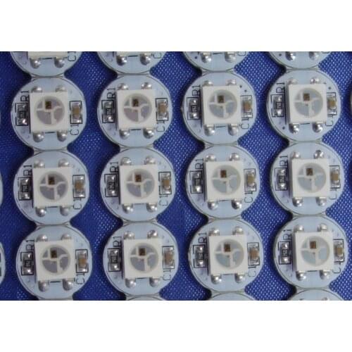 Ws2812B addressable full color rgb pixel pcba;DC5V input;150pcs/lot;with built-in WS2811 chipset;9.6mm diameter