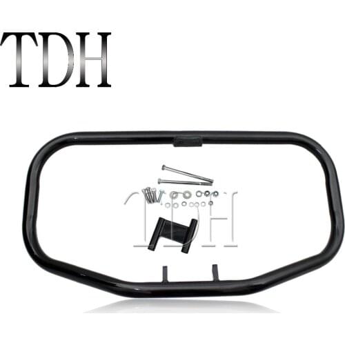 Motorcycle Gloss black Mustache Engine Highway Guard Crash Bar For Harley Sportster 883 XL 1200 1984-2003