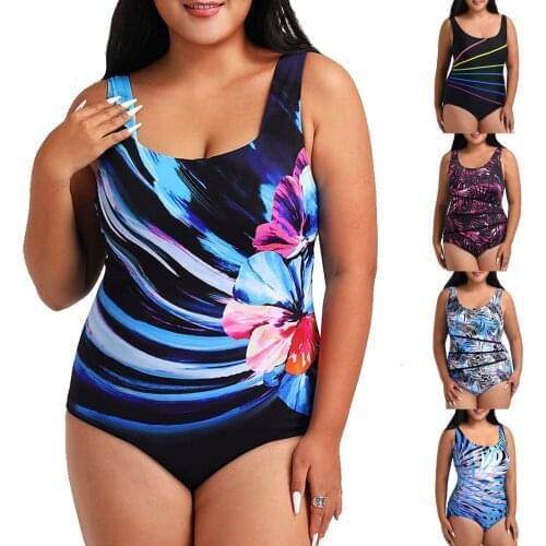 Womens Swimsuit Sexy Bikinis 2021 Woman Beach Monokini Bodysuit Plus Size One-piece Bathing Suit With Tummy Control Swimwear