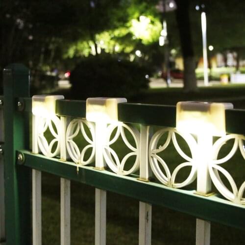 1x Waterproof Solar Deck Step Lights Outdoor Patio Stairs Fence Decorative Lamps Home Garden Under Ground Lamp