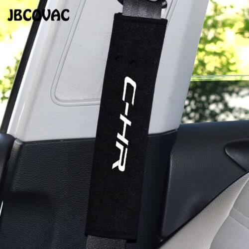 2pcs Car Interior Accessories Seat Belt Covers Car Styling Case For Toyota C HR Chr Corolla Avensis Yaris RAV4 C-Hr Auris Hilux