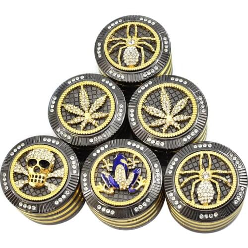 Smoking Accessories Diameter 52mm 4-layer Zinc Alloy Smoke Grinder Fashion Small Animal Diamond Smoke Grinder