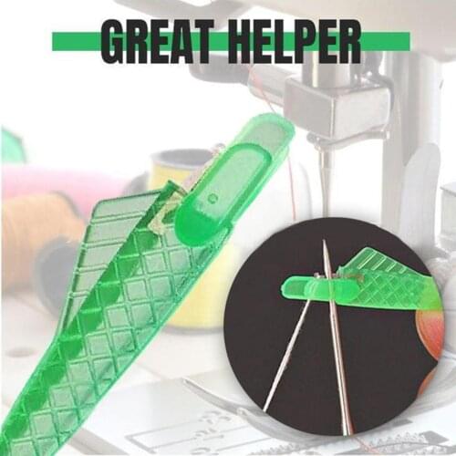 Automatic Threader DIY Stitch Fish Shape Needle Threader Quick Needle Threading Aid Plastic Sewing Machine Threading Accessory