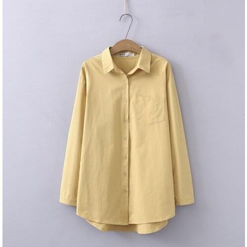 Plus Size Womens XL-4XL Spring New Design Blouse Solid Long Sleeve OL Blusas Ladies' Workwear Tops