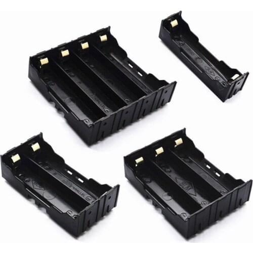 18650 Battery Case Holder 4 Slots /4 Slots x 3.7V DIY Battery Storage Box