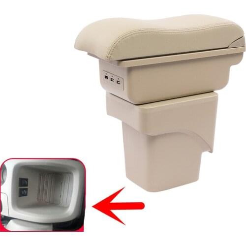 For Ford Focus2 MK2 armrest box central Store content Storage box Ford MK 2 armrest box with cup holder ashtray USB interface