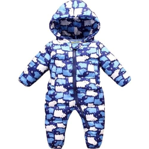 0-3 years Baby Romper 2020 new winter down jumpsuit for children Toddler coat for girl boy clothes Overalls for infant Baby coat