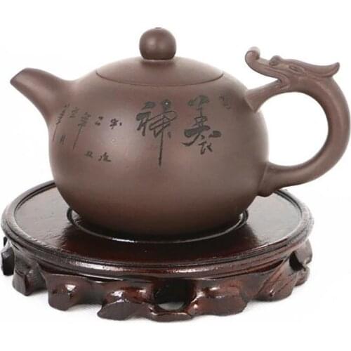 4-30cm Diameter Round Wooden Display Stands Practical Teapot Vase Bonsai Base for Home Office Decoration