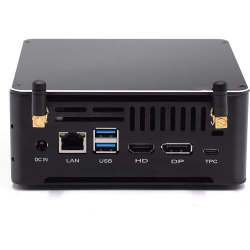 Protable High Performance Intel Core i7 8565U Mini Computer Desktop PC Linux DDR4 HDMI DP M.2 WiFi BT With Cooling Fan TV BOX