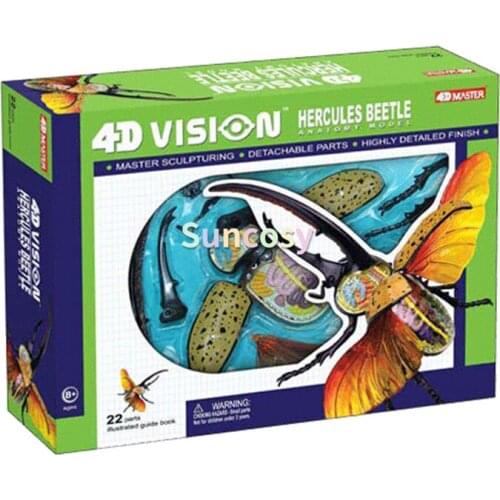 Hercules Beetle Model Puzzle Insect Anatomy Toys DIY, Animal Anatomical and Physiological Models Teaching Tools