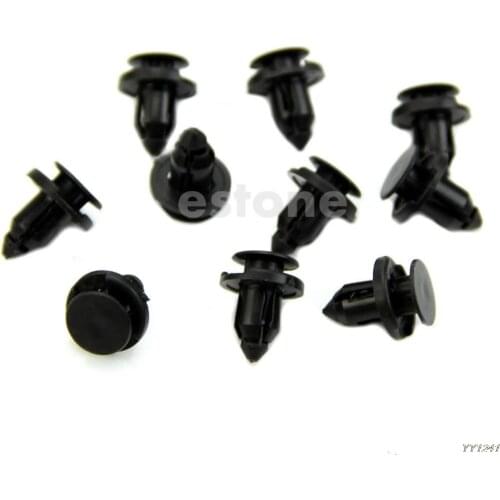 New 20 Pcs Fender Liner Plastic Fastener Rivet Push Clips 8mm Hole for Honda
