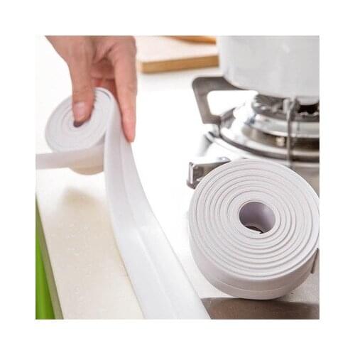 Wallpapers diy Self Adhesive Wallpaper PVC Waterproof Kitchen Bathroom Crevice Strip Wall Sealing Tape Wall Sticker Sealant Tape