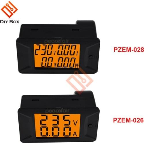 AC Single Phase 400V 100A Digital Ammeter Voltmeter Electronic Load Smart Voltage Tester New Arrival PZEM-026 PZEM-028
