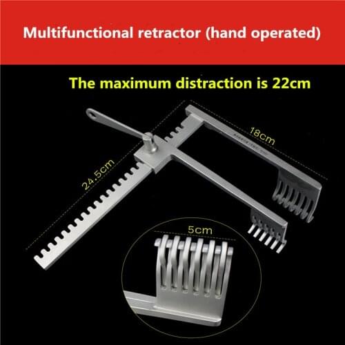 Orthopedic instrument medical sternum rib abdominal cavity multifunctional retractor tissue parallel moving distraction forceps
