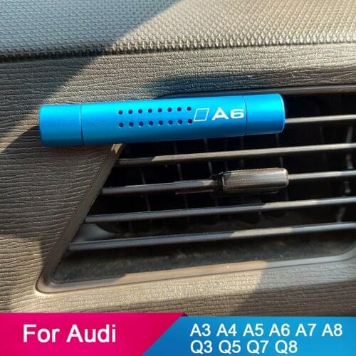 Car Air Freshener Air Outlet Aromatherapy Clip Sticks For Audi A1 A2 A3 A4 A5 A6 A7 A8 Q2 Q3 Q5 Q7 Q8 TT RS3 RS4 RS5 RS6 RS7 Q4
