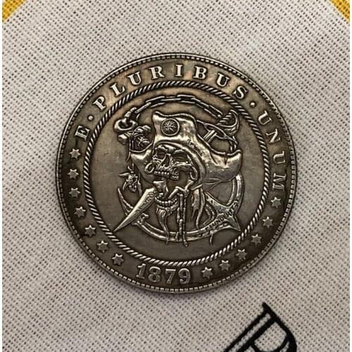 Pirate Commemorative Coin United States Morgan Hobo Retro Coin Pirate Coin Gift Souvenir