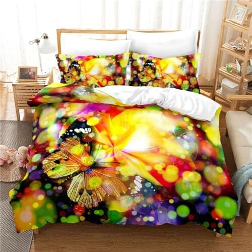 Duvet Cover Set Twin Size Bedding Sets Bohemia Feather Home Textiles Queen King Bed Linen For Adults Kids 2/3pcs