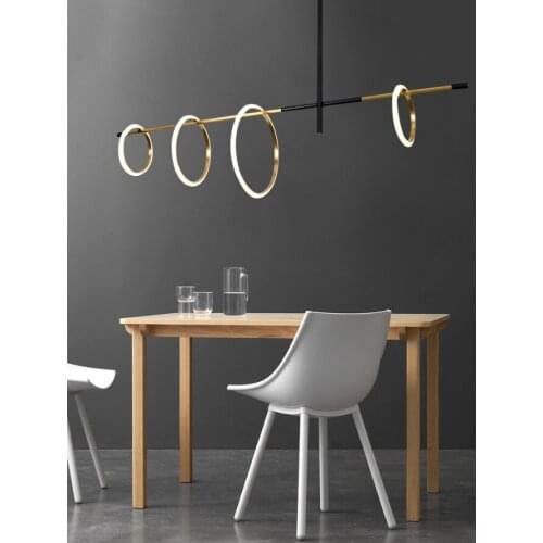 Postmodern LED Magnetic attraction Chandelier lighting Novelty living room Pendant Lamps bedroom dining deco Ring Hanging Lights