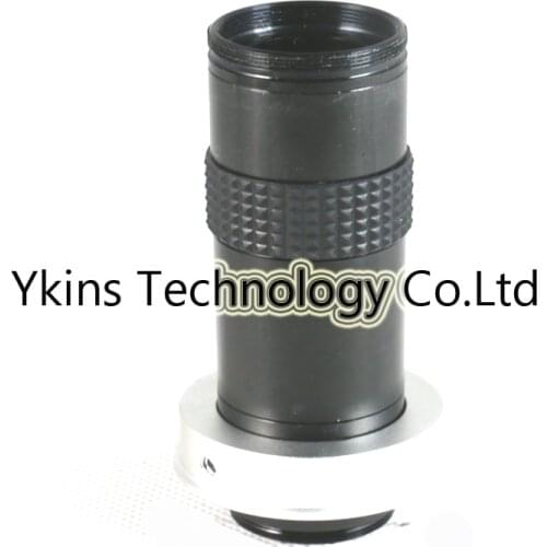 Industry Lens Max 120X 750mm C-Mount Glass Lens with 50mm Ring Adapter Holder for Industry Lab Microscope Camera CCTV