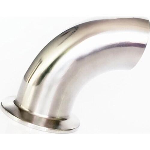 3/4" 19mm OD 304 Stainless Steel Sanitary Ferrule 90 Degree Elbow Pipe Fitting For Home Brew Homebrew Fit 1.5" Tri Clamp