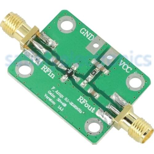 RF Wideband Amplifier 0.1-2000MH​z 30dB low-noise LNA Broadband Module Receiver